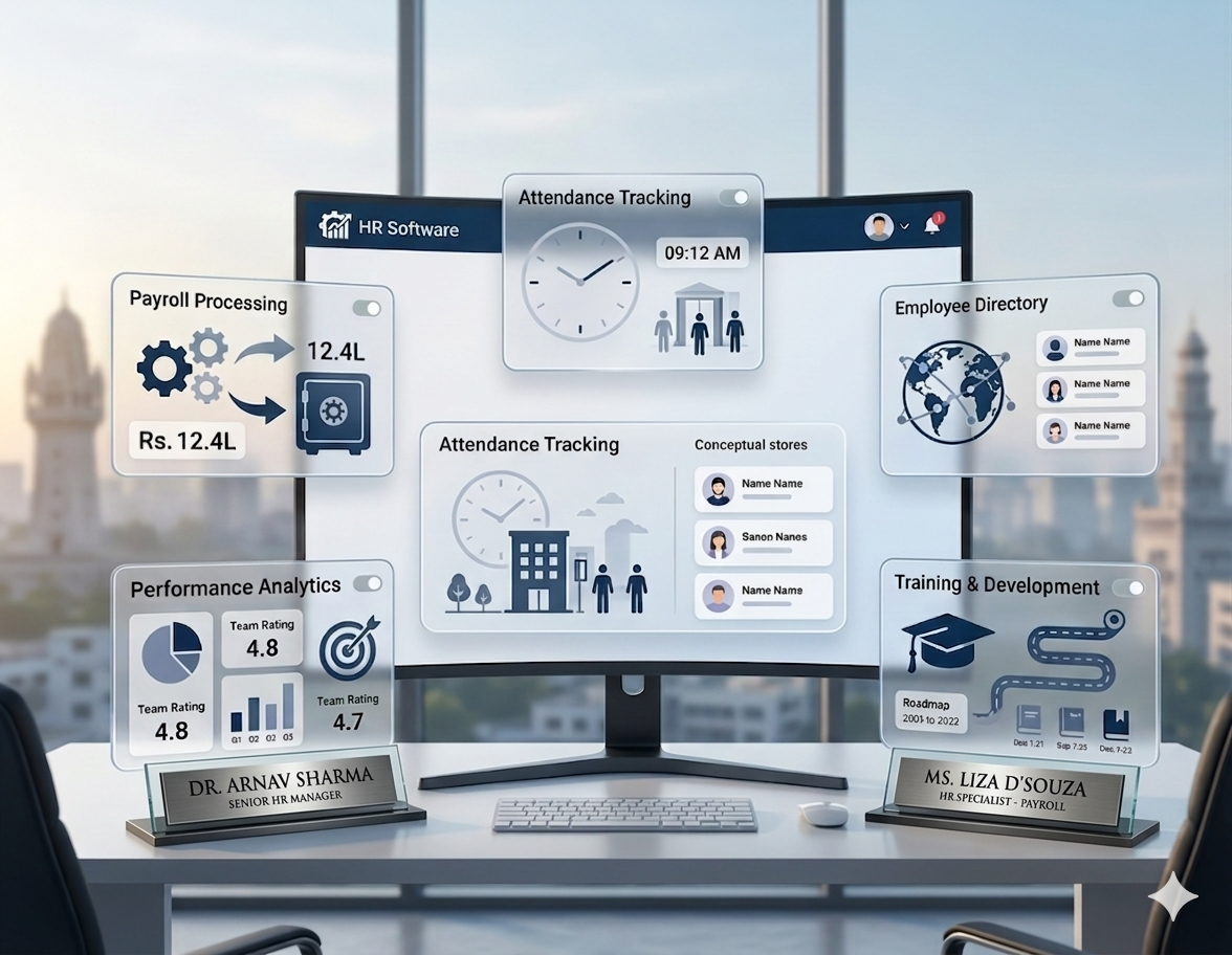 HR software dashboard showing first-month onboarding checkpoints including week-wise review, feedback loops, and integration milestones
